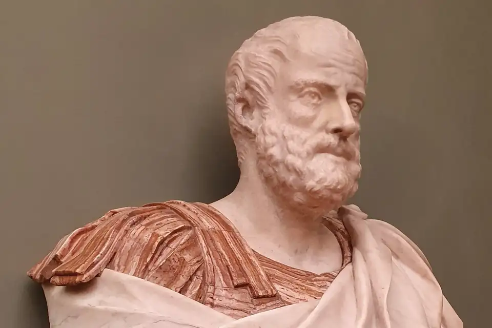 Antieke buste van Aristoteles.