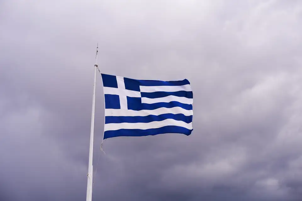 De Griekse vlag.
