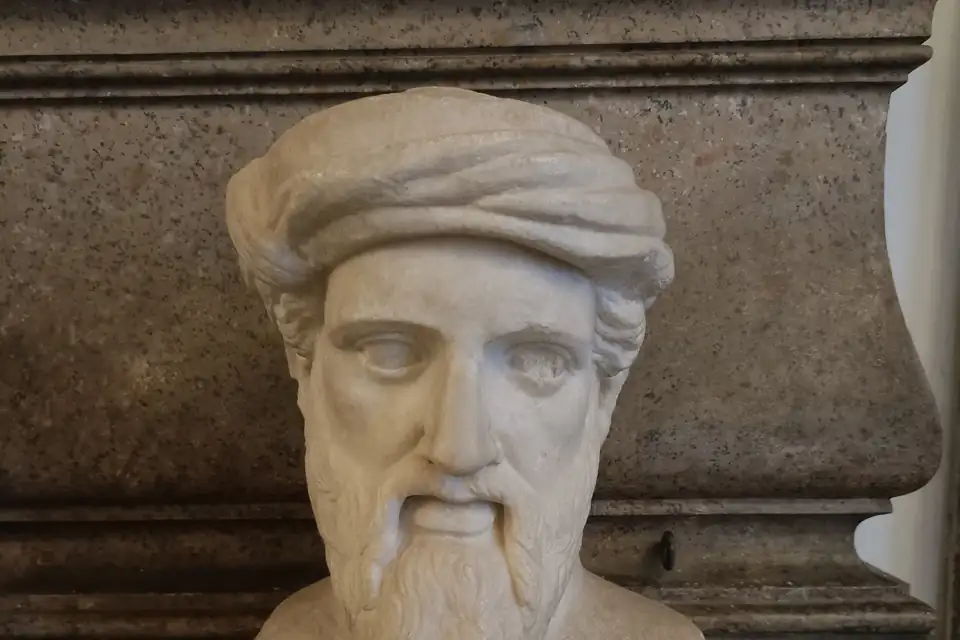 Antieke buste van Pythagoras.