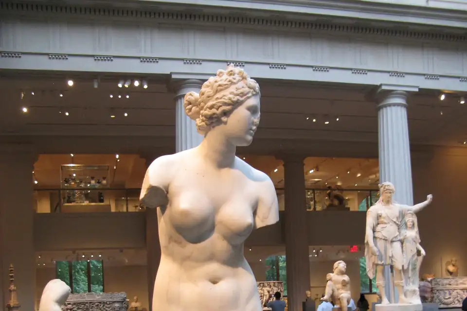 Antiek beeld van Aphrodite.