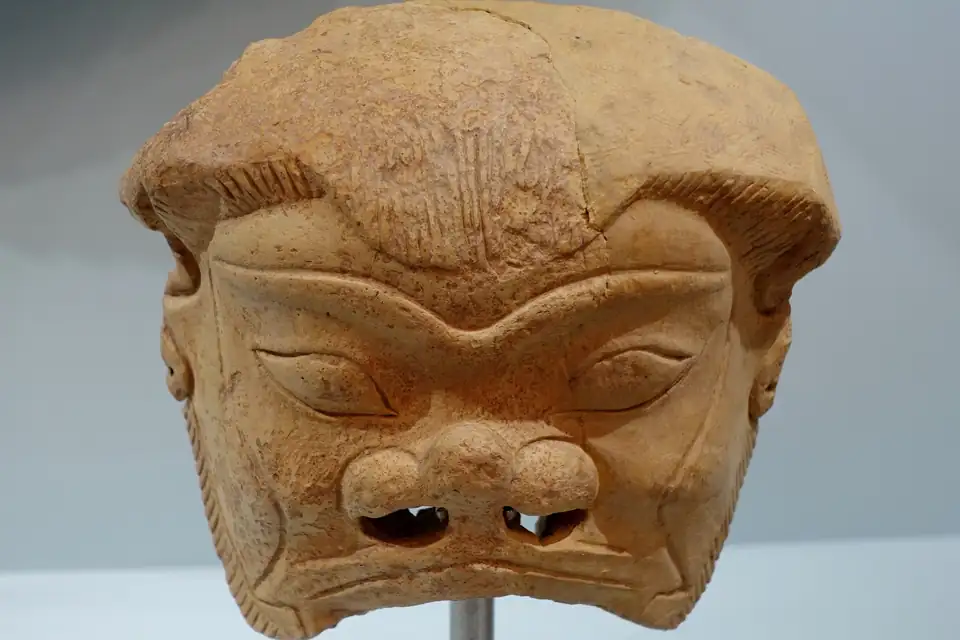 Terracotta masker van Medusa, zesde tot vijfde eeuw v.Chr.