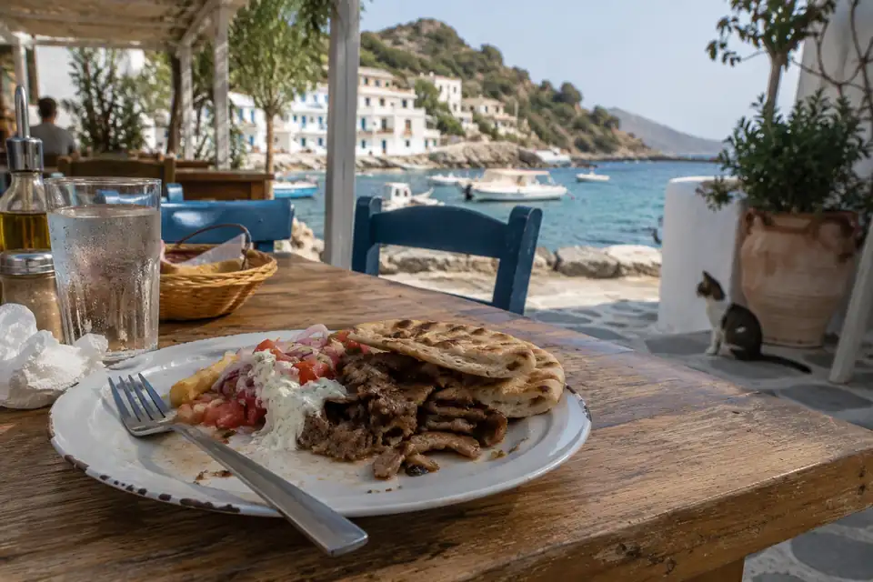 Beeld bij Gyros.