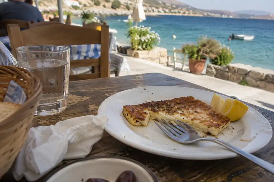 Beeld bij Saganaki.