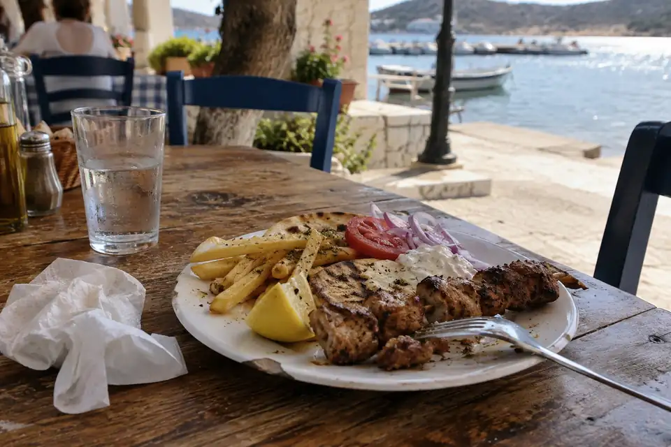Beeld bij Souvlaki.