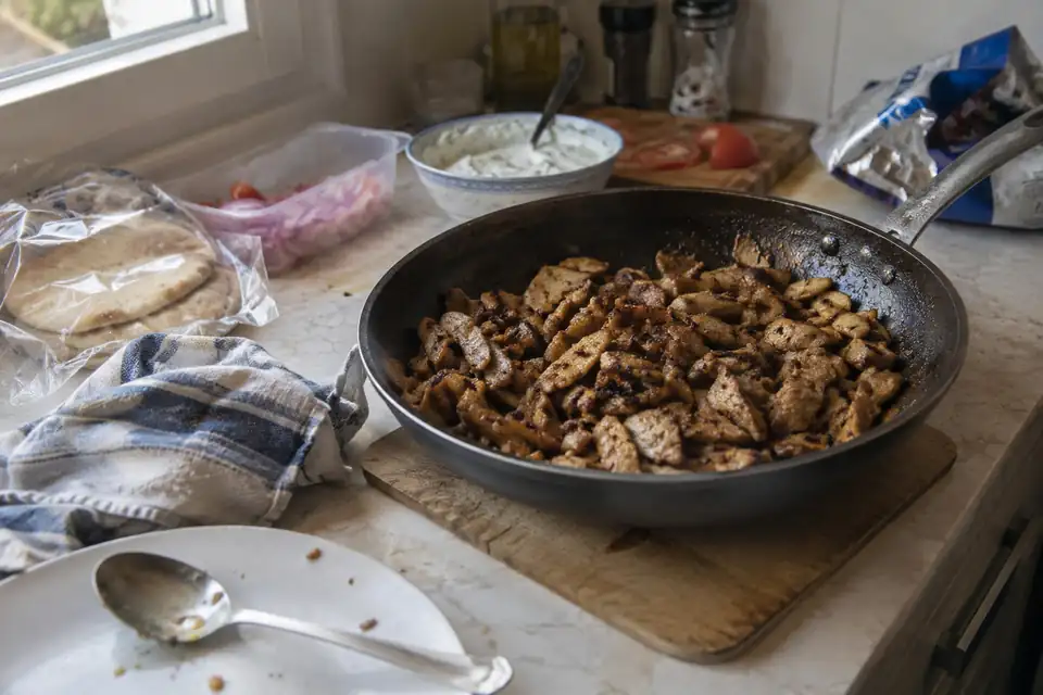 Beeld bij Gyros maken.
