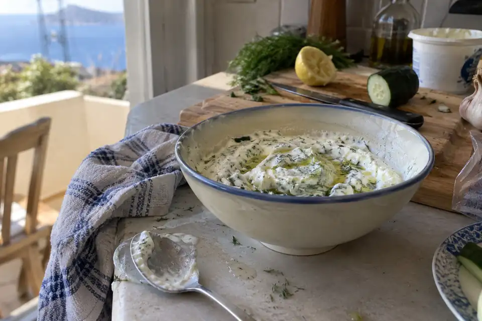 Beeld bij Tzatziki maken.