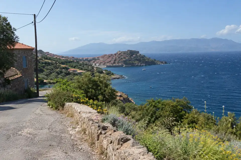 Beeld bij Weer en klimaat op Lesbos.